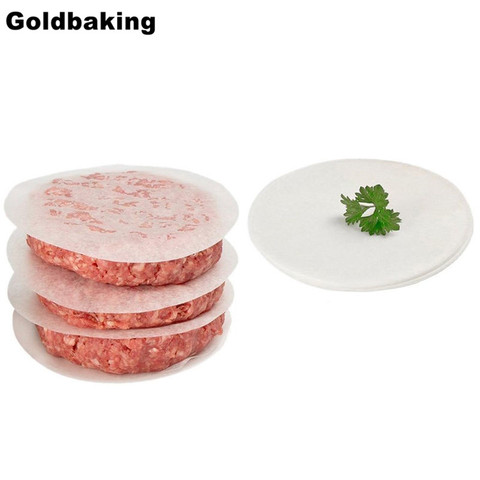 Goldbaking Round Parchment Paper Liners Safe For Oven and Electronic BBQ Grill Wax Paper Hamburger Patty Paper 500 Pack ► Photo 1/5