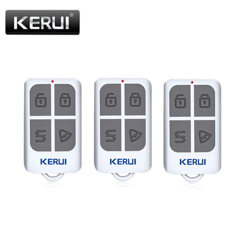KERUI Wireless Portable Remote Control 4 Buttons For KERUI GSM PSTN Home Alarm System Key fobs ► Photo 1/1