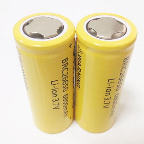 100% New Original 26650 3.7 v 6800 mah 26650 Lithium Rechargeable Battery For  Flashlight batteries GTL EvreFire ► Photo 1/4