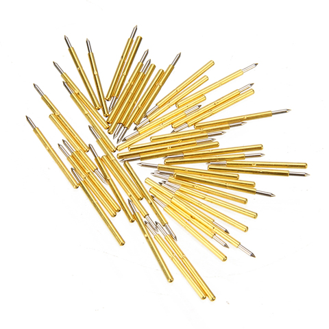 50pcs P75-B1 Spring Probes 100g Cusp Spear Spring Loaded Test Probes Spring Pins Length 16.54mm Dia 1.02mm For Test Tool ► Photo 1/5