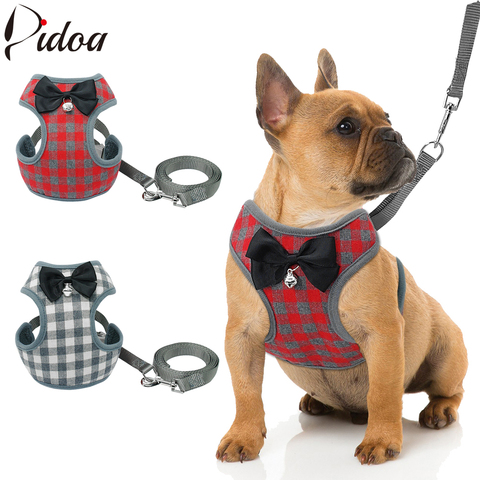 Small Dog Harness and Leash Set Pet Cat Vest Harness With Bowknot Mesh Padded For Small Puppy Dogs Chihuahua Yorkies Pug ► Photo 1/6