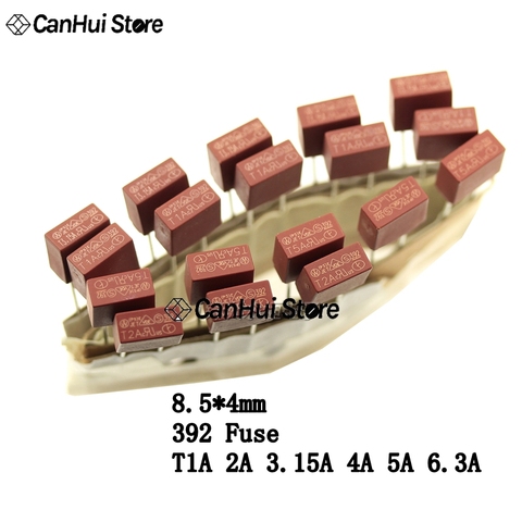 50pcs Square Fuse 2A 250V 392  Plastic T2A LCD TV Power Board Commonly Used 250V Insurance Pipe Slow Fuse T1A 3.15A 4A T5A T6.3A ► Photo 1/6