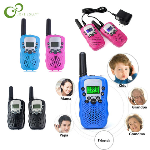 2 pcs=1 pair  RT-388 Walkie Talkie Toys For Children 0.5W 22CH Two Way Kids Radio Boys and Girls Brithday Xmas Gift GYH ► Photo 1/1