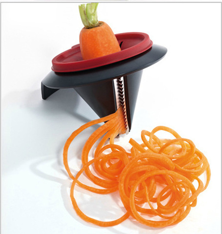 1PC Practical Spiral Vegetable Slicer Funnel Grater Shred Device Carrot Julienne Cutter Spiral Slicer Kitchen Accessories KX 015 ► Photo 1/6
