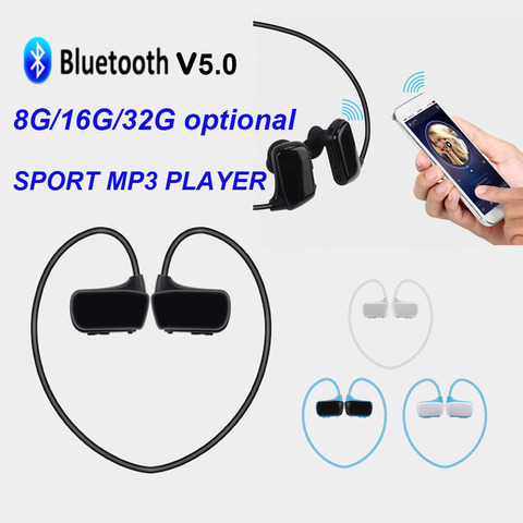 003 MP3 Player Wireless Headset Bluetooth Headphone Stereo Sport Earphone 8GB/16G/32G Music Player ► Photo 1/6