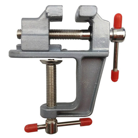 DIY Mini Table Vise Aluminum Alloy Bench Vice Swivel Lock Clamp Craft Hobby Home Tool Accessories for  Craft Mould Fixed Repair ► Photo 1/6