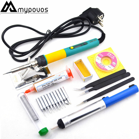 CXG 936d+ EU Plug Digital LCD Adjustable temperature Electric soldering iron 110V/220V 100W Ceramic heater 900M sting Tip ► Photo 1/1