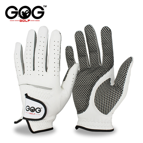 Men's Left Right Hand Soft Breathable Pure Sheepskin Golf Gloves Genuine Leather Golf Gloves Free Shipping ► Photo 1/6