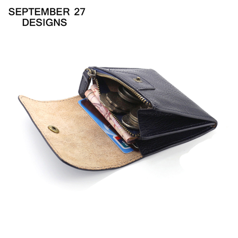 Coin Purses women wallets genuine leather Mini Purse small Coin Pouch Hasp & Zipper bag Card Holder Pocket men Cowhide Wallet ► Photo 1/6