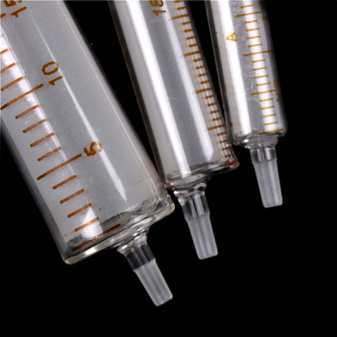 1Pcs 2ML 5ML 10ML 20ML  Glass syringe injector sampler dispensing with ink chemical medicine ► Photo 1/6