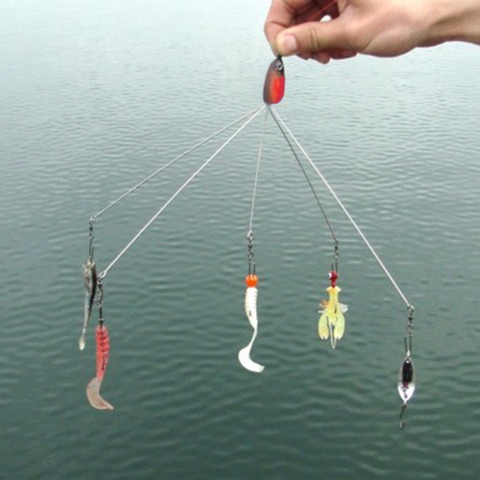 Umbrella Fishing lure Rig 5 Arms Alabama Rig Head Swimming Bait