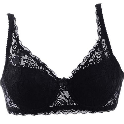 Anti Emptied Sexy Bra Push Up Thin Women's Lace Bralettes Female Bras Underwear 70 75 80 85 90 Size Soutien Feminine ► Photo 1/6