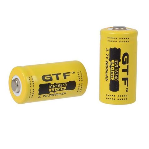 3.7V 16340 Batteries 2/4/6/8/10pcs 2800mAh CR123A LR123A Rechargeable Li-ion Battery for Flashlight headlamp drop shipping ► Photo 1/6