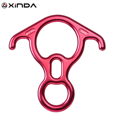 Xinda rock climbing descender OX Horn 8 descend ring downhill eight ring with Bent-ear Rappelling Gear Belay Device Equipment ► Photo 1/6