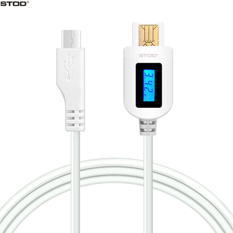 STOD Micro USB Cable LCD Digital Display Current Voltage Charging Time For Samsung Huawei ZTE Nexus Meizu LG Charger Doctor Wire ► Photo 1/6
