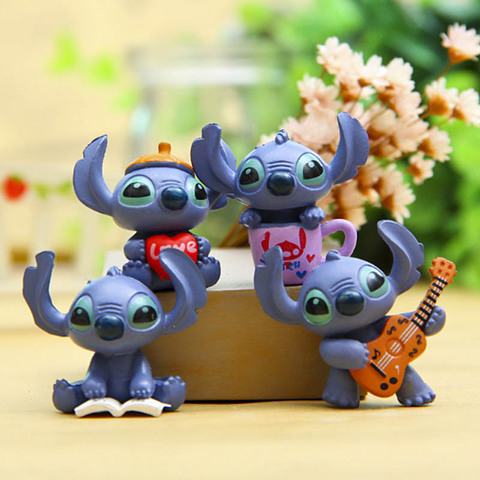 Disney Anime Figures Lilo & Stitch Cartoon Mini Kawaii Stitch Doll Model  Toy Collection Ornaments Kids Gifts - AliExpress