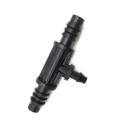 10 Pcs Barbed 8/11mm to 4/7mm Hose Interface Connector Garden Water Tee Connectors Irrigation Watering Pipe Connections Fittings ► Photo 1/4