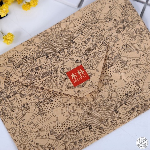 10 pcs/lot Vintage Retro Kraft Paper Envelope for Business Card Style high quality Free shipping ► Photo 1/5