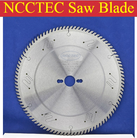 10'' 120 teeth 254mm Carbide saw blade with Silencer holes for cutting melamine faced chipboard | Left-Right face angle teeth ► Photo 1/1