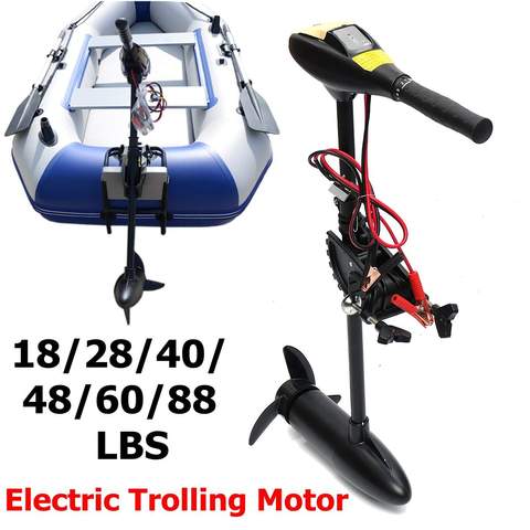 DC 12/24V 18/28/40/48/60/88LBS Electric Trolling Motor Inflatable Boat Outboard Engine ► Photo 1/6
