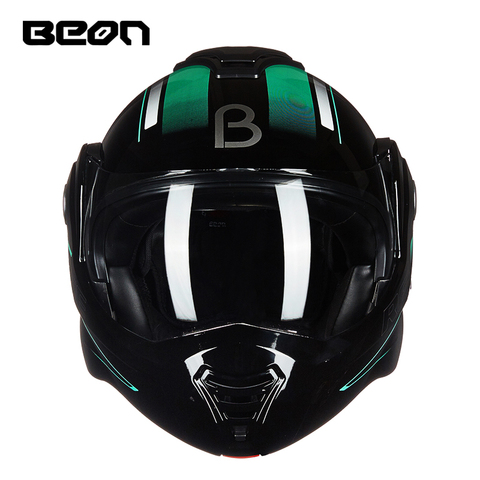 NEW BEON T-702 Flip up Motorcycle full face helmet four seasons personality cool Safety Helmet Racing Motocross Helmet ► Photo 1/6