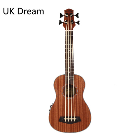 30 inch Wooden Electrical Bass Guitar 4 strings Ukulele Musical Instruments Closed Knob Ukulele Guitarra UB-113 ► Photo 1/1