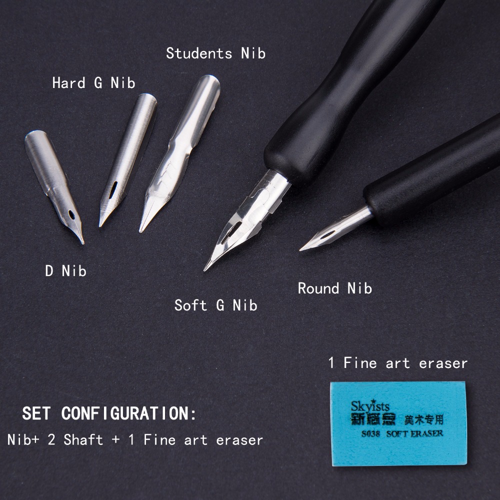 Tachikawa Calligraphy Pen Nib - Type B (Round) - 3 mm - Pack of 2