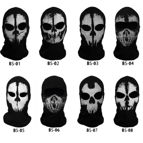 free shipping Original Balaclava Ghost Mask Skull Paintball Hat Army Motorcycle WarGame Airsoft Military Tactical Full Face Mask ► Photo 1/1