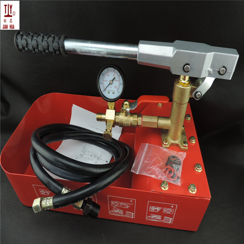 6MPA 0-50KG Full copper manual test pump pipe pressure tester PPR water pipe test water machine to warm the leak detector ► Photo 1/1