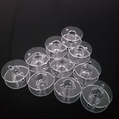 10Pc Transparent Bobbins Spool Sewing Bobbins Spool Plastic Empty Bobbins For Home Sewing Accessories AA7247-2 ► Photo 1/3