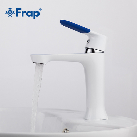 Frap Modern Style New bathroom Basin Faucet Deck Mounted bath Cold and Hot Water tap Mixer Multi Color Handle Cover F1034 ► Photo 1/6