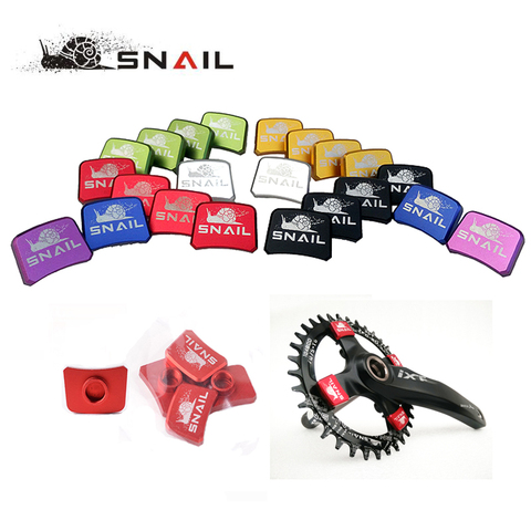 4pcs/set SNAIL 7075 Aluminum Bike Chain Wheel Nails Ultralight MTB Road Bicycle BMX Crank Plate Screws Crankset Nut ► Photo 1/6