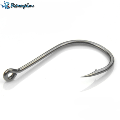 Rompin 50Pcs/box Size #2-15 High Carbon Steel Circle Owner Fishing Hooks Freshwater Fishhook hole Strong carp Fish Tackle ► Photo 1/6