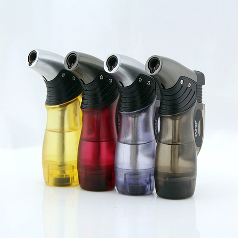 Top Quality Pipe Lighter Butane Jet Cigar Lighter Torch Turbo Lighter Windproof Spray Gun Lighter 1300 C NO GAS ► Photo 1/6