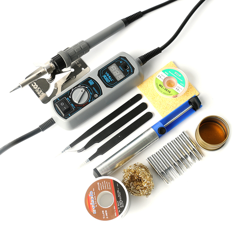 YIHUA 908D LED Mini Portable Digital Soldering Station Adjustable Electric Soldering Iron PCB SMD Welding Tools Set 220V EU Plug ► Photo 1/1