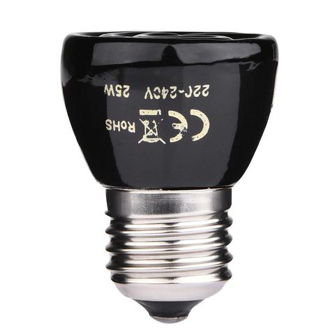 220V-240V Ceramic Pet Heating Lamp Far-Infrared 25W / 50W / 75W / 100W Heat Bulb 50x60mm ► Photo 1/6