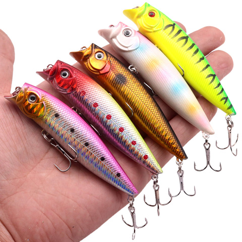 1Pcs Popper Fishing Lures 9.2cm/11.5g Top Water High Quality Wobblers Hard Fake Baits Crankbaits Isca Artificial Fishing Tackle ► Photo 1/6