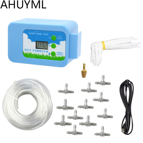 HOT Automatic Watering System Pump Automatic Watering Solenoid Valve Water Timer Garden Watering Timer Irrigation Controller ► Photo 1/6