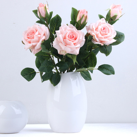 DIY Bridal Artificial Flower Heads Rose Peony Home Decoration Accessories Creative Wedding Artificial Flowers Silk Flower ► Photo 1/6