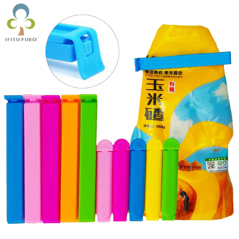 20Pcs/10Pcs Portable New Kitchen Storage Food Snack Seal Sealing Bag Clips Sealer Clamp Plastic Tool Kitchen Accessories GYH ► Photo 1/6