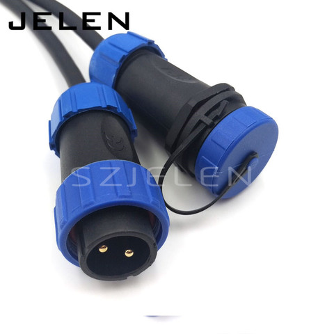 SP2110, waterproof connector 2/34/5/6/7/8/9/10/12 pin  power cable docking connector male and female connectors  ,IP68 ► Photo 1/6