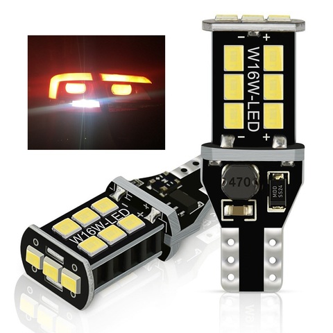 W16W LED T15 LED Bulb Canbus 921 NO OBC Error Free Car Backup Reserve Lights Bulb For VW Touran Polo Bora Tiguan Caddy CC GTI ► Photo 1/6