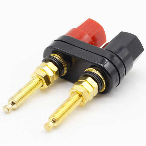 1pcs Gold Plated Banana Plug Connector Speaker Amplifier Extended Terminal Binding Post ► Photo 1/5