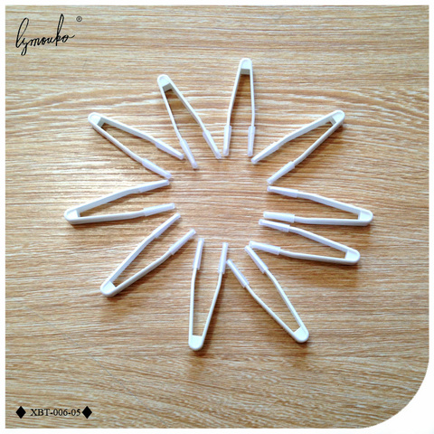 Lymouko 10pcs/Lot White Contact Lenses Special Silica Gel Tweezers Eye Care Lens Accessories for Useful Plastic Clamps Tools  ► Photo 1/6