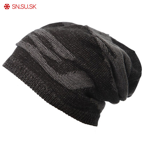 Brand Skullies Beanies Winter Hats For Men Cap Knitted Hat Male Bonnet Solid Women Winter Beanie Hat Cap ► Photo 1/6