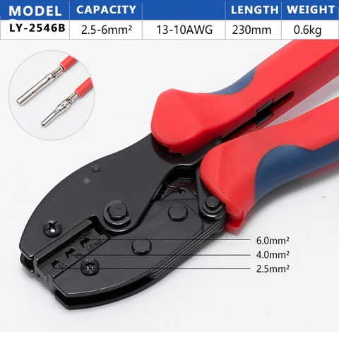 MC4 Solar Panel PV Terminal Cable Connector Crimping Plier Ratchet Crimper Tool For Typo Terminal LY-2546B ► Photo 1/4