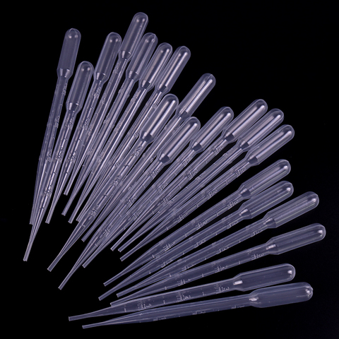 100PCS 3ML Disposable Plastic Eye Dropper Transfer Graduated Pipettes Office Lab Experiment Supplies ► Photo 1/6