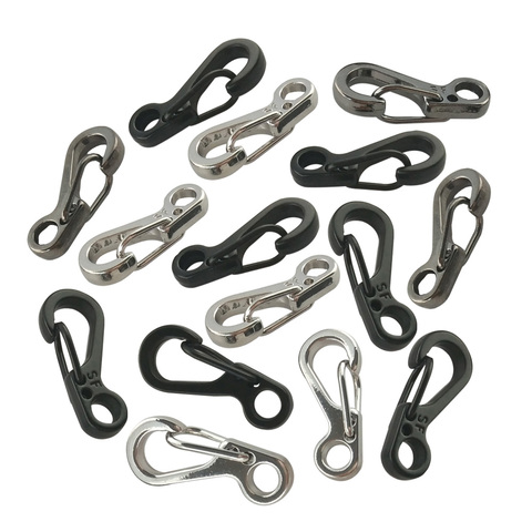 Hot 20PCS/Lot Mini SF Backpack Clasps Climbing Carabiners EDC Keychain Camping Bottle Hooks Paracord Tactical Survival Gear ► Photo 1/3