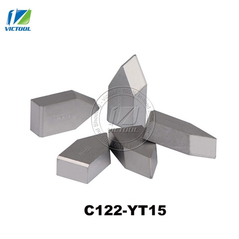 10pcs/lot C122 YT15 tungsten brazed tips Carbide inserts threading turning tools & turning tools for peripheries ► Photo 1/6