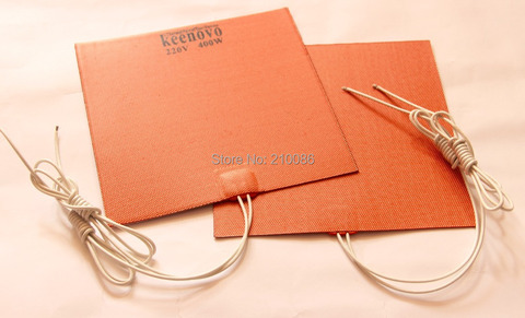 KEENOVO Universal Silicone Heater Mat/Pad,  200X200mm, 400W 220V, WITHOUT 3M Adhesive Backing, Flexible Heating Element ► Photo 1/1